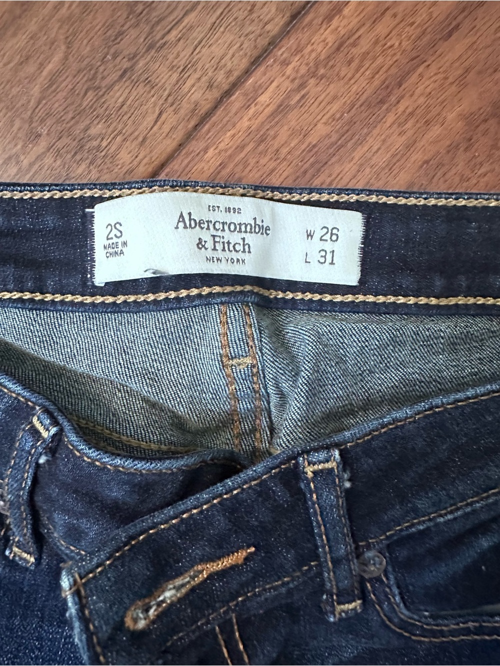 Abercrombie & Fitch Women’s Dark Blue Boot Cut Jeans
